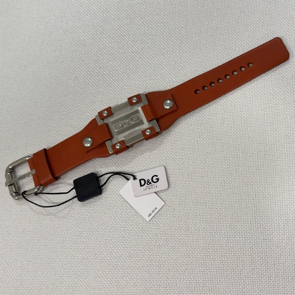 D&G Men's Tan Leather Bracelet